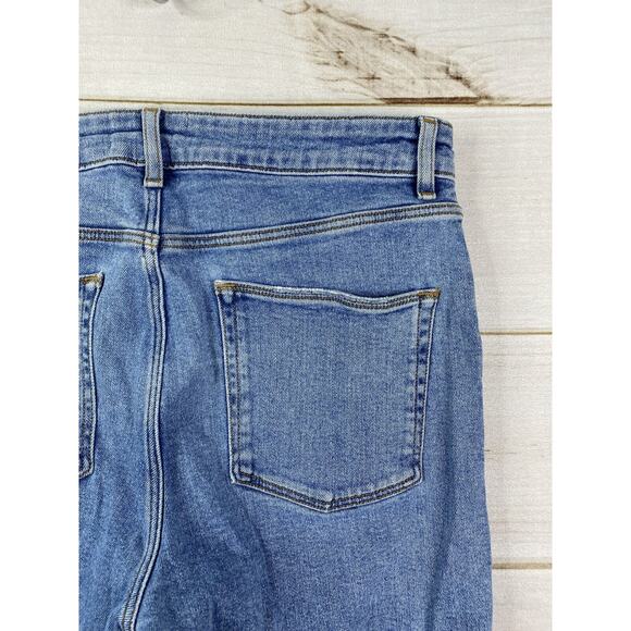 ASOS Design Mens Jeans Size 32X38 Skinny Leg Stretch Denim Distressed Light Wash - Picture 12 of 12